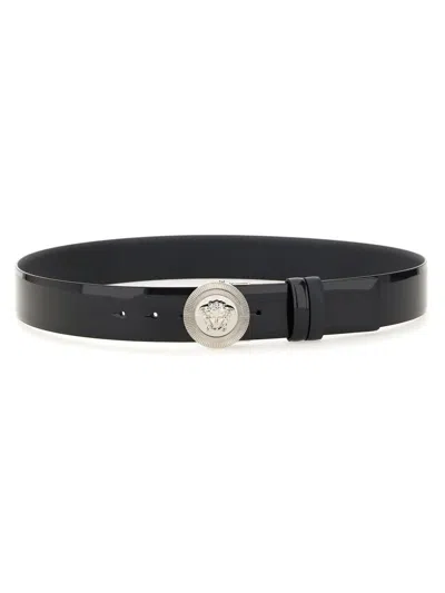 Versace Reversible Belt The Jellyfish In Black