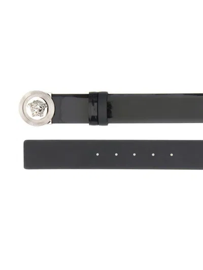 Versace Reversible Belt The Jellyfish In Black
