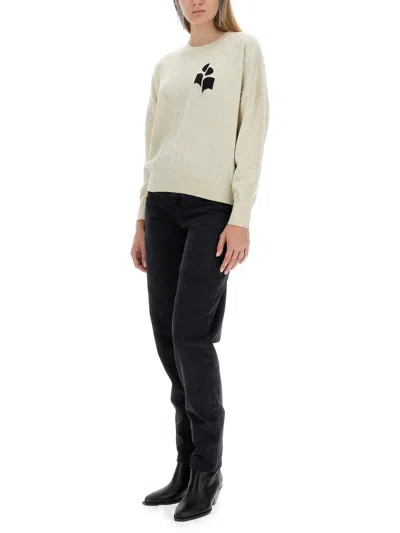 Isabel Marant Étoile Isabel Marant Etoile Marisans Sweater With Logo Intarsia In Grey
