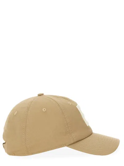 Shop Bally Baseball Hat With Logo In Beige