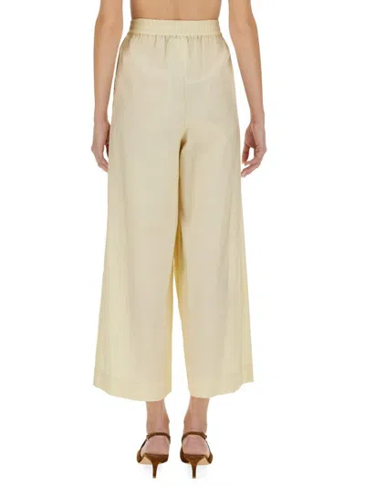 Fabiana Filippi High Waist Wide-leg Trousers In Beige