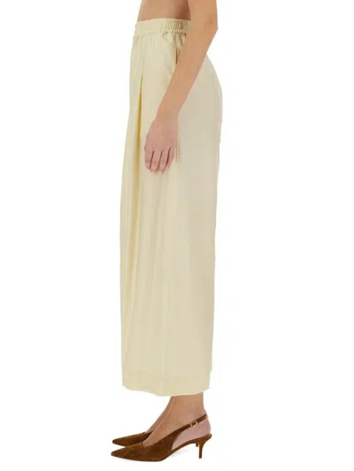 Fabiana Filippi High Waist Wide-leg Trousers In Beige