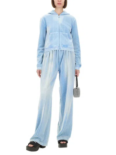 Alexander Wang T T By Alexander Wang Wide-leg Jogging Pants In Blue