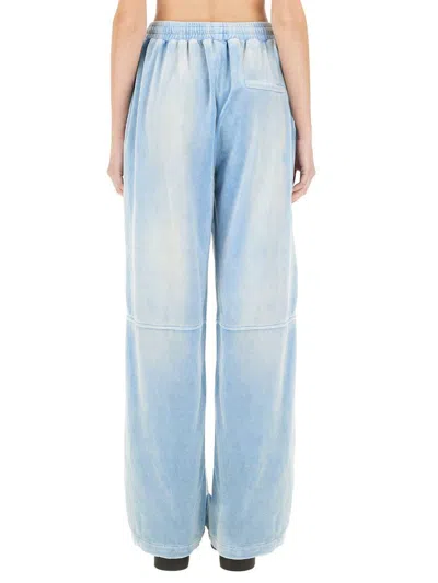 Alexander Wang T T By Alexander Wang Wide-leg Jogging Pants In Blue