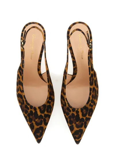 Gianvito Rossi "robbie" Slingback In Multicolor