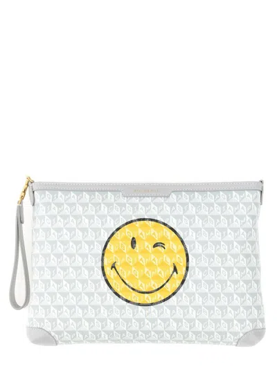 Anya Hindmarch I Am A Plastic Bag Coated-canvas Pouch In Multicolour