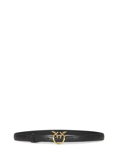 Pinko Fine Ceinture Avec Boucle Love Birds 1 Cm In Black