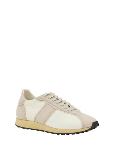 The Row Moveo Fray Detail Sneaker In Neutral