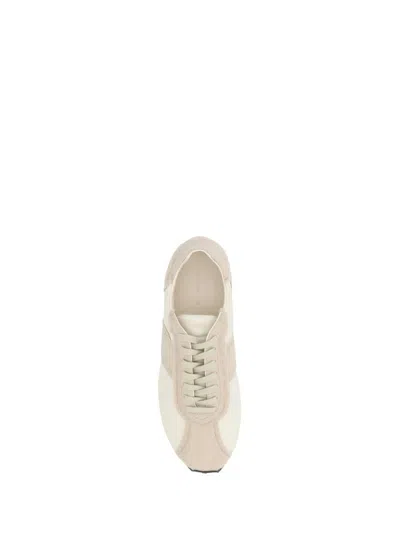 The Row Moveo Fray Detail Sneaker In Neutral