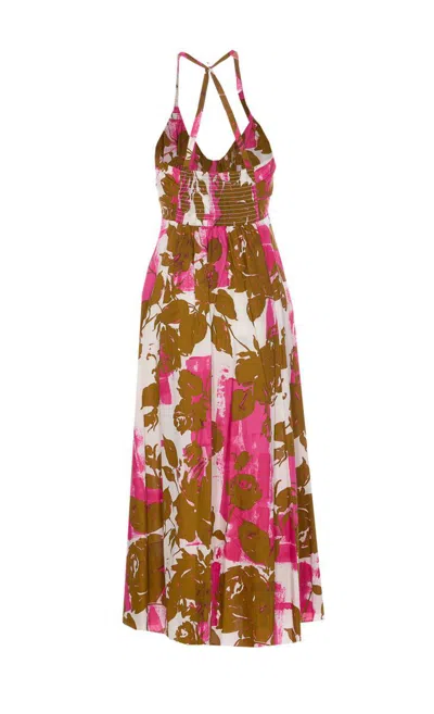 Liu •jo Liu Jo Printed Poplin Dress In Multicolour