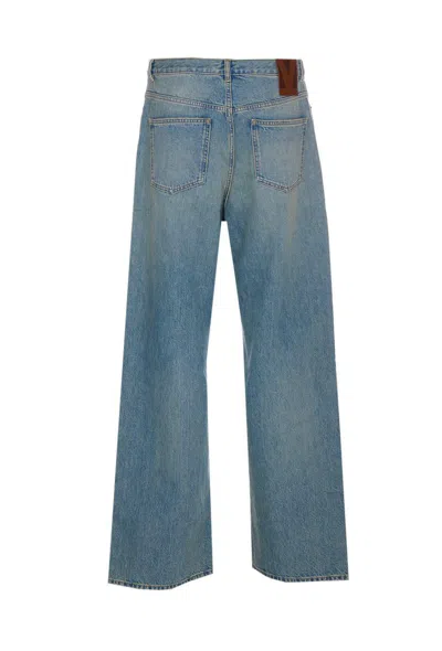 Valentino Men's Straight-leg Jeans In Blue