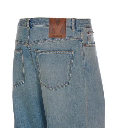 Valentino Men's Straight-leg Jeans In Blue