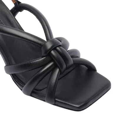 Angel Alarcon 75mm Sophie Leather Heeled Sandals In Black