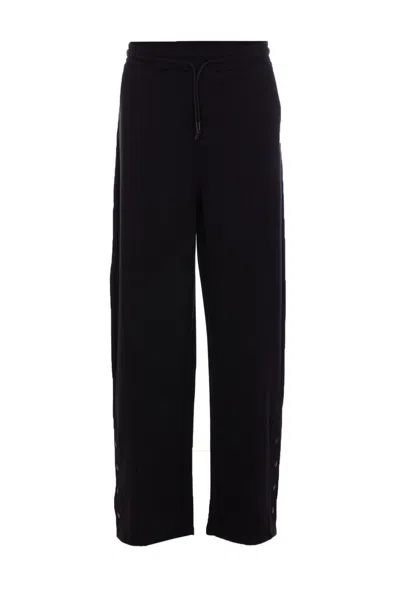Patrizia Pepe Embossed Tie-dye Track Pants In Black