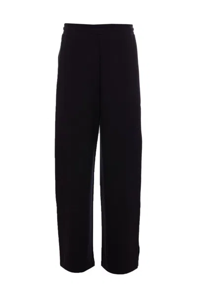 Patrizia Pepe Embossed Tie-dye Track Pants In Black