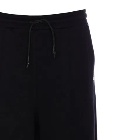 Patrizia Pepe Embossed Tie-dye Track Pants In Black