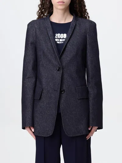 Max Mara Beatrice Jacket In Blue
