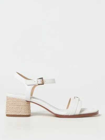 Michael Kors Mandy White Heeled Sandal In White