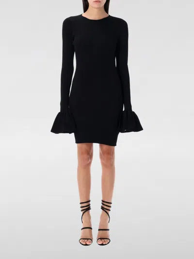 Rotate Birger Christensen Rotate Knit High Neck Top In Black