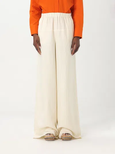 Max Mara Pants  Woman Color White In White