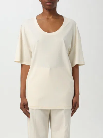 Lemaire Rib T-shirt In White