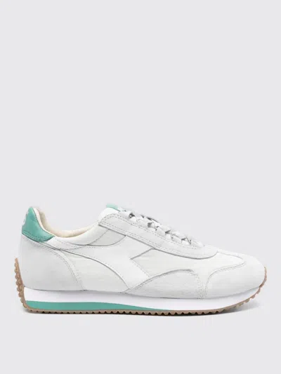 Diadora Grey Lace Up Sneakers In Gray