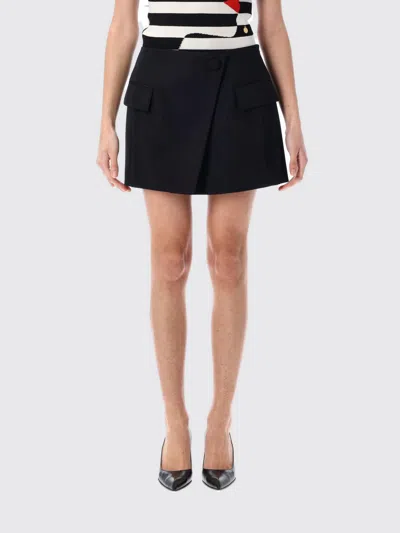 Balmain Women's Asymmetric Mini Skirt In Black