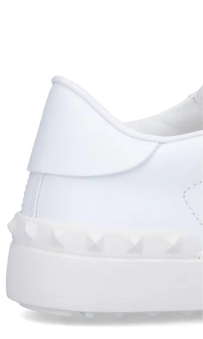 Valentino Garavani Valentino Rockstud Untitled Leather Sneaker In White