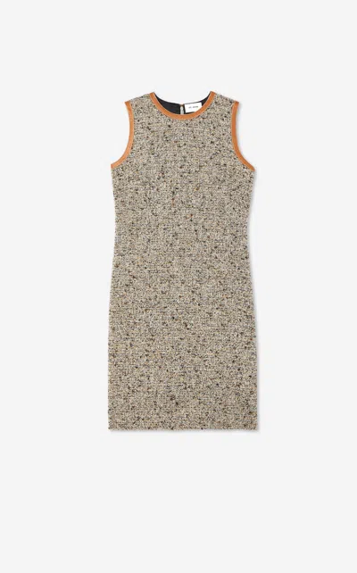 St John Multicolor Boucle Tweed Dress In Clem