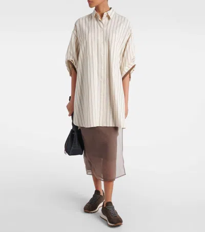 Brunello Cucinelli Suede Running Sneaker In Brown