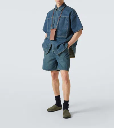 Jil Sander 168 Short Sleeve Shirt In Blue