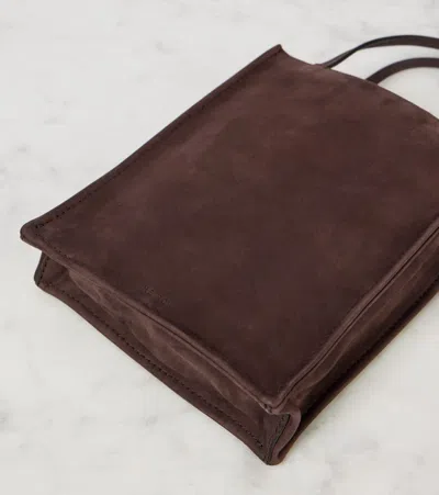 The Row Tote To Go Small Aus Veloursleder In Braun