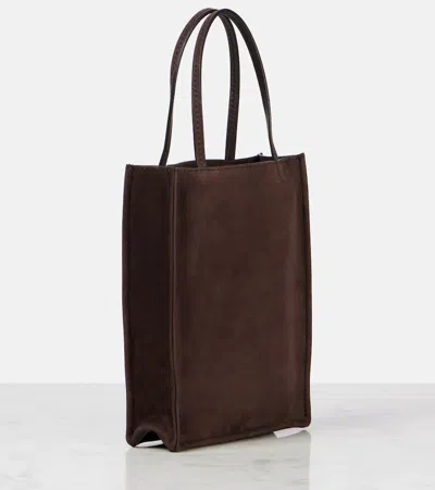The Row Tote To Go Small Aus Veloursleder In Braun