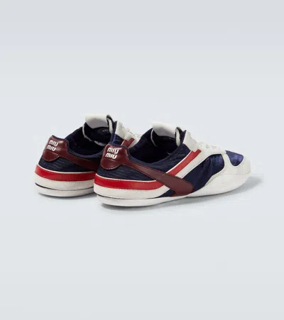 Miu Miu Sneakers Gymnasium Mit Leder In Multicolor