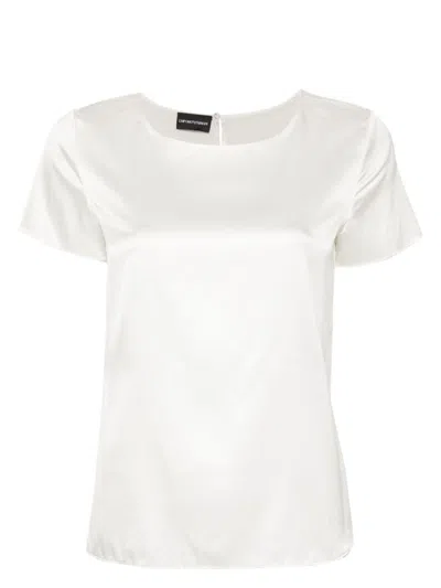 Emporio Armani Short Sleeve Shirt In White
