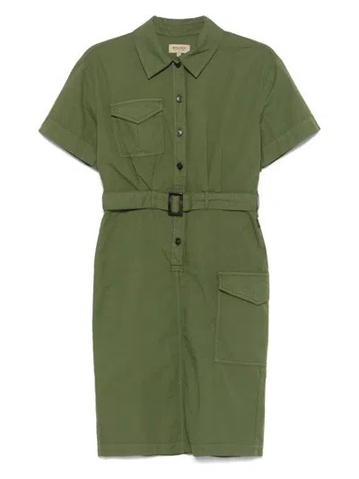 Woolrich Women's Cotton Shirt Dress In Green