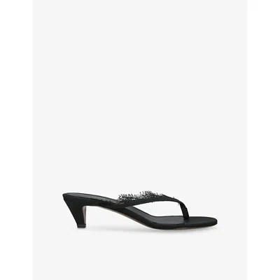 Neous Lace-trim Kalliope Sandals 40 In Black
