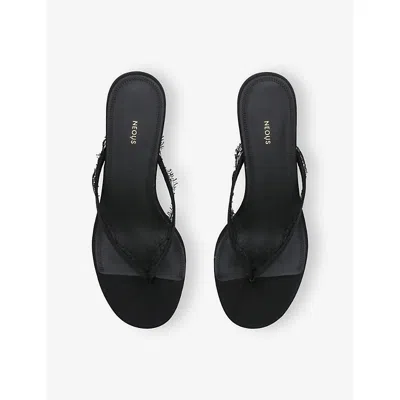 Neous Lace-trim Kalliope Sandals 40 In Black