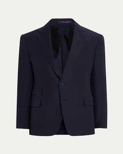 Ralph Lauren Men's Kent Linen & Silk Canvas Jacket In Navy