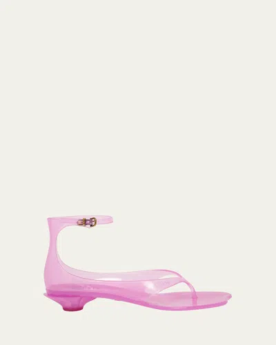 Chloé Chloe Women Fluo Pink Tpu Chloe Jelly Thong Sandals In Pink Fizz