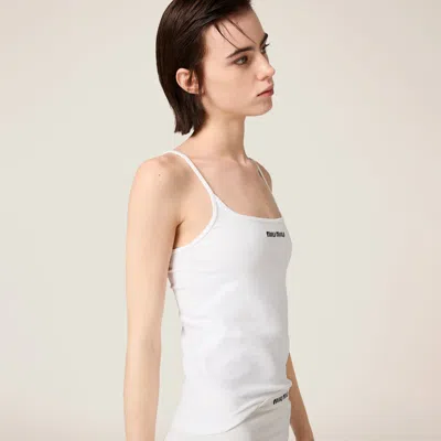 Miu Miu Seamless Top In White