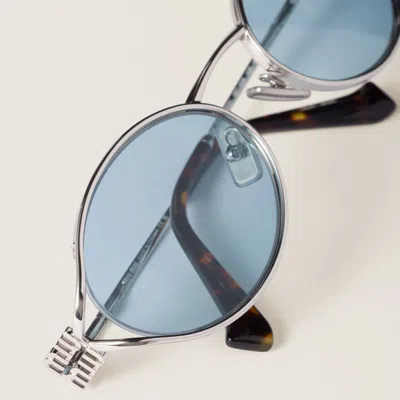 Miu Miu Sunglasses In Metallic