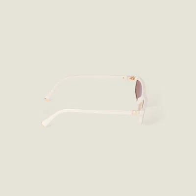 Miu Miu Miu Glimpse Sunglasses In Chocolate Brown Lenses