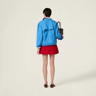 Miu Miu Bomber Jacket In Blue