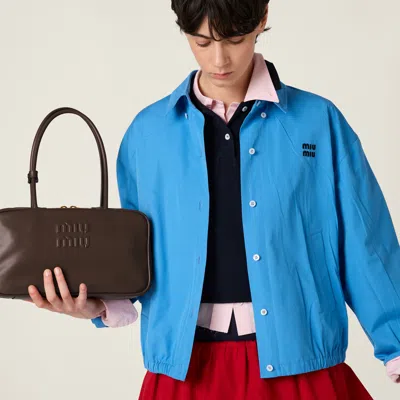 Miu Miu Bomber Jacket In Blue