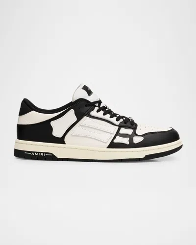 Amiri Mens Black Skel Top Bandana-print Leather Low-top Trainers