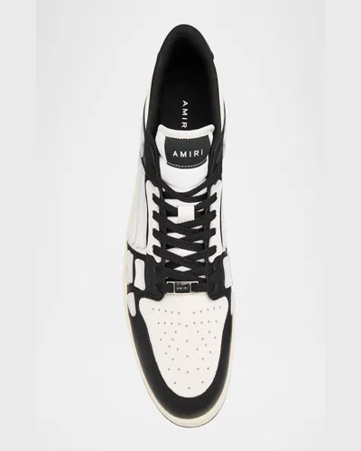 Amiri Mens Black Skel Top Bandana-print Leather Low-top Trainers