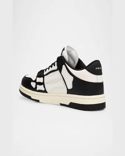 Amiri Mens Black Skel Top Bandana-print Leather Low-top Trainers