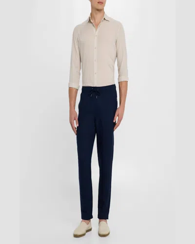 Onia Air Linen Pull-on Pant In Deep Navy