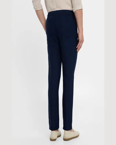 Onia Air Linen Pull-on Pant In Deep Navy